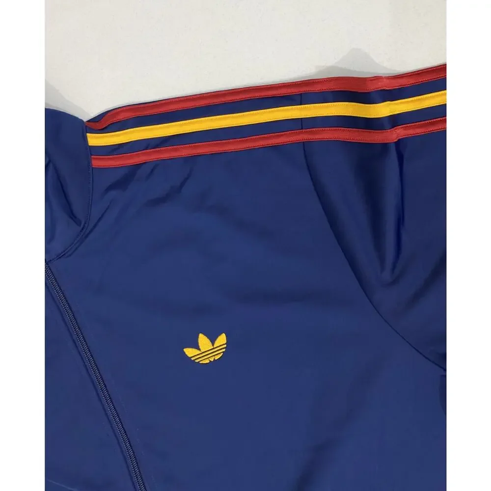 Adidas Originals Firebird Track Jacket Dark Blue Crew Yellow Power Red Size XL